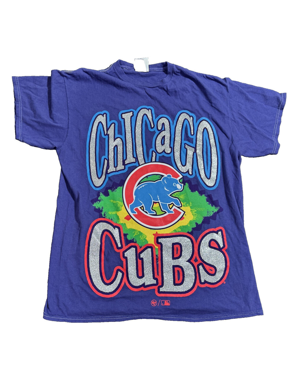 Chicago Cubs Colorful '47 Tee Shirt Adult Size Small/Medium NEW
